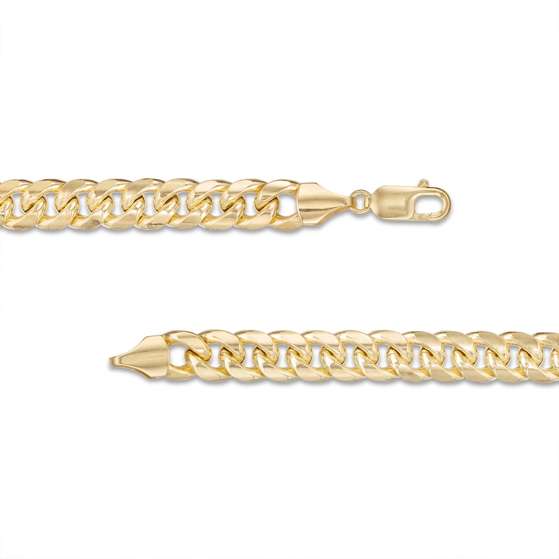 9.25mm Miami Cuban Chain Necklace in 10K Semi-Solid Gold - 24"