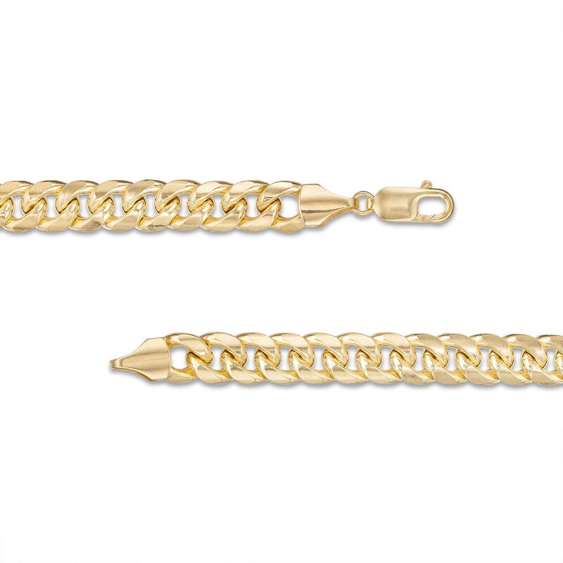 Main Image 2 of 9.25mm Miami Cuban Chain Necklace in 10K Semi-Solid Gold - 24"