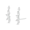 Thumbnail Image 1 of Sterling Silver CZ Multi-Stone Crawler Studs