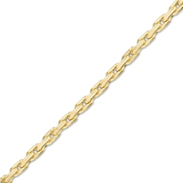 4mm Chain Link Bracelet in 10K Hollow Gold - 7.5&quot;