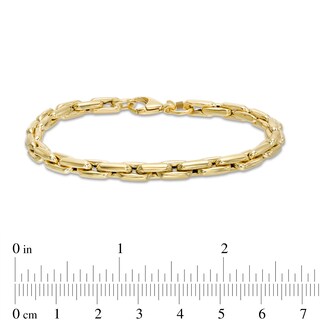 4mm Chain Link Bracelet in 10K Hollow Gold - 7.5"