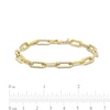Thumbnail Image 2 of 1.6mm Twist Paper Clip Chain Bracelet in 10K Hollow Gold - 7.5"