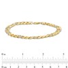 Thumbnail Image 2 of 7mm Cubic Zirconia Curb Chain Bracelet in 10K Hollow Gold - 8.5"