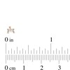 Thumbnail Image 2 of 14K Solid Gold CZ Baguette Solitaire Nose Bone - 20G 5/16"