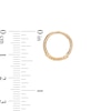 Thumbnail Image 1 of 14K Solid Gold CZ and Beaded Double Row Clicker Hoop - 18G 5/16"