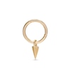 Thumbnail Image 1 of 14K Gold Arrowhead Dangle Hoop - 18G
