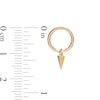 Thumbnail Image 2 of 14K Gold Arrowhead Dangle Hoop - 18G