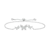 Thumbnail Image 0 of Sterling Silver CZ Butterfly Bolo Bracelet