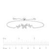 Thumbnail Image 1 of Sterling Silver CZ Butterfly Bolo Bracelet