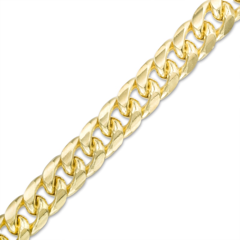 10K Semi-Solid Gold Miami Cuban Chain Bracelet - 8.5"