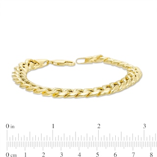 10K Semi-Solid Gold Miami Cuban Chain Bracelet - 8.5"
