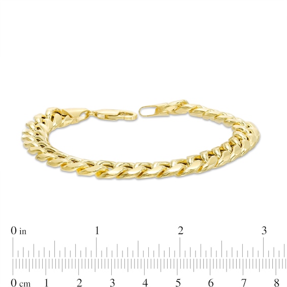 10K Semi-Solid Gold Miami Cuban Chain Bracelet - 8.5"