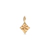 Thumbnail Image 0 of Diamond-Cut Rhombus Hoop Charm in 10K Solid Gold