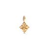 Thumbnail Image 0 of Diamond-Cut Rhombus Hoop Charm in 10K Solid Gold