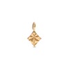 Thumbnail Image 0 of Diamond-Cut Rhombus Mini Hoop Charm in 10K Solid Gold