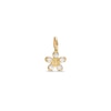Thumbnail Image 0 of Cubic Zirconia Flower Hoop Charm in 10K Solid Gold