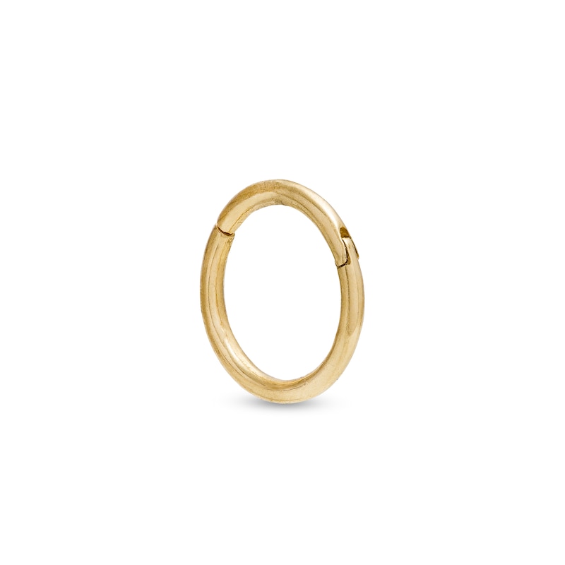 018 Gauge 8mm Cartilage Hoop in 14K Gold