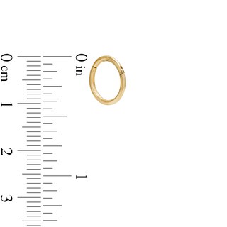 018 Gauge 8mm Cartilage Hoop in 14K Gold