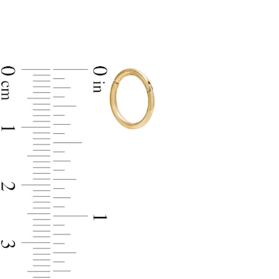 018 Gauge 8mm Cartilage Hoop in 14K Gold