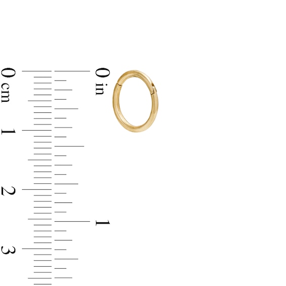 018 Gauge 8mm Cartilage Hoop in 14K Gold