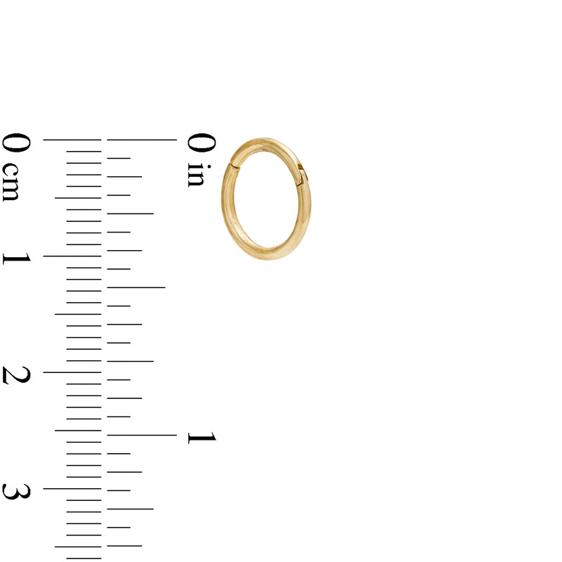 018 Gauge 8mm Cartilage Hoop in 14K Gold