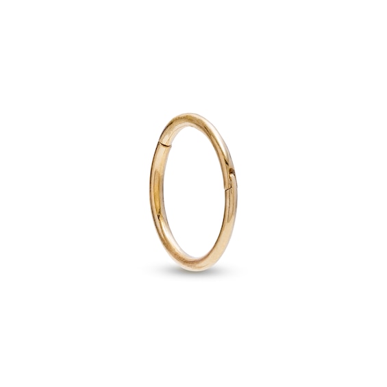Gauge 10mm Cartilage Hoop in 14K Gold