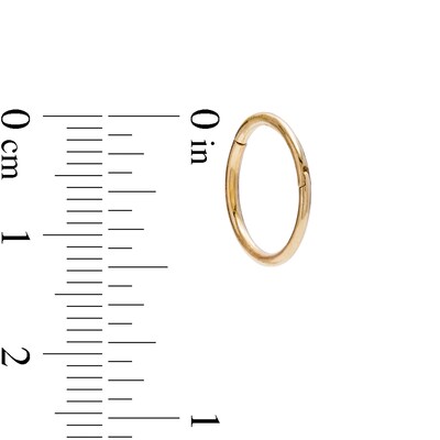Gauge 10mm Cartilage Hoop in 14K Gold
