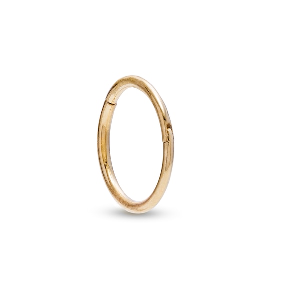 016 Gauge 10mm Cartilage Hoop in 14K Gold