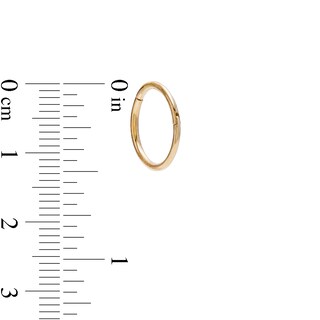016 Gauge 10mm Cartilage Hoop in 14K Gold