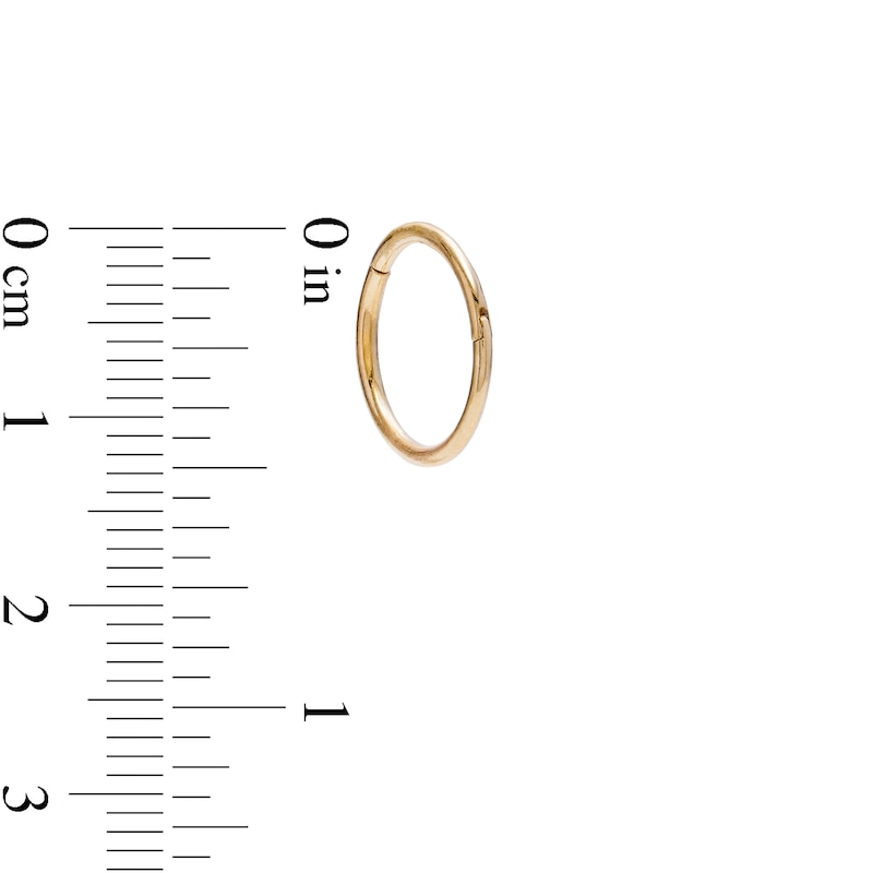 Gauge 10mm Cartilage Hoop in 14K Gold