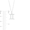 Cubic Zirconia Dainty Gemini Symbol Pendant Necklace in Sterling Silver