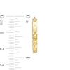 Thumbnail Image 1 of 10K Gold Argyle Diamond-Cut Hoop Earrings