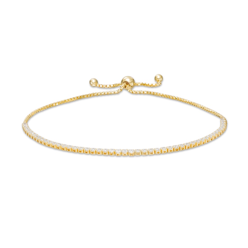 Cubic Zirconia Tennis Bracelet in 10K Gold