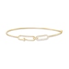 Thumbnail Image 0 of Cubic Zirconia Nail Paper Clip Bangle in 10K Gold