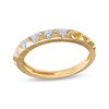 1/20 CT. T.W. Diamond Triangle Stackable Ring in Sterling Silver with 14K Gold Plate - Size 7