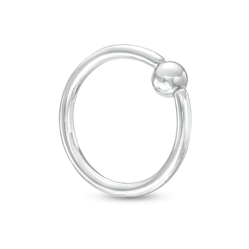 Solid Titanium Captive Bead Ring - 16G 3/8"