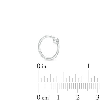 Solid Titanium Captive Bead Ring - 16G 3/8"