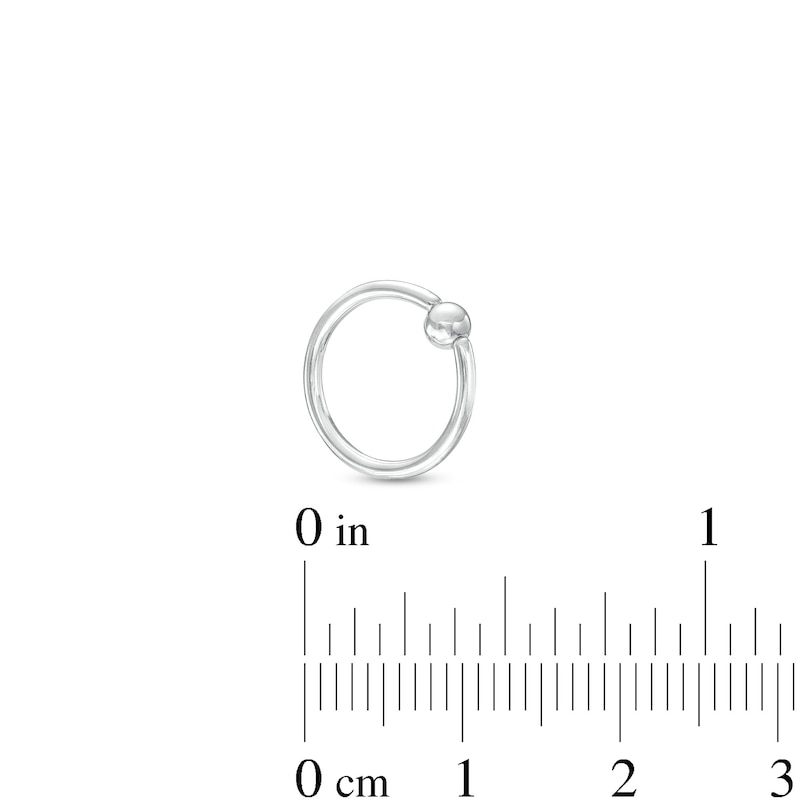 Solid Titanium Captive Bead Ring - 16G 3/8"