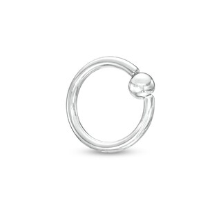 Solid Titanium Captive Bead Ring - 16G 5/16"