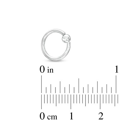 Solid Titanium Captive Bead Ring - 16G 5/16"
