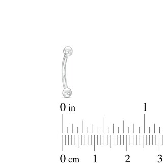 Titanium Curved Barbell - 16G 3/8"