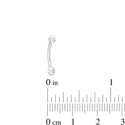 Titanium Curved Barbell - 16G 3/8"