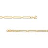 Thumbnail Image 2 of 1.2mm Paper Clip Cable Chain Necklace in 10K Hollow Gold - 17" + 1"
