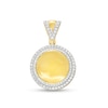 1 CT. T.W. Diamond Outlined Medallion Necklace Charm in 10K Gold