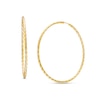Thumbnail Image 0 of Diamond-Cut Twist Continuous Hoop Earrings in 10K Gold