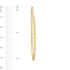 Thumbnail Image 1 of Diamond-Cut Twist Continuous Hoop Earrings in 10K Gold