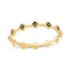 Thumbnail Image 0 of Black Enamel Ring in 10K Gold - Size 7