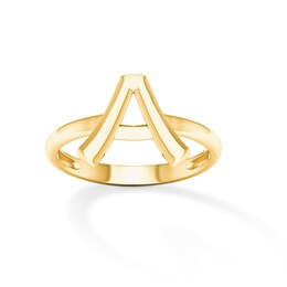 &quot;A&quot; Initial Ring in 10K Gold