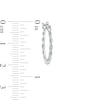 Sterling Silver Rope-Textured Hoops