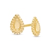 Thumbnail Image 1 of Beaded Pear Shape Stud Earrings in 10K Gold